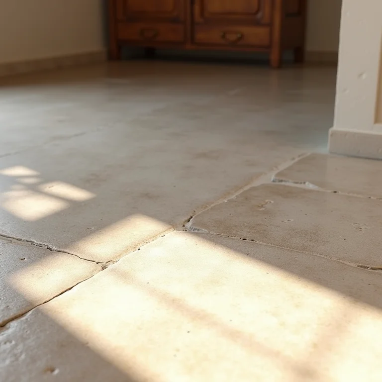 Piso de cimento queimado em cor neutra