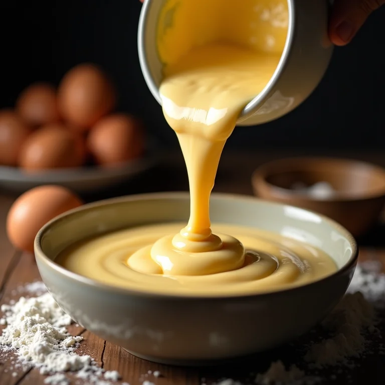 Ponto ideal da massa do bolo de laranja e cenoura