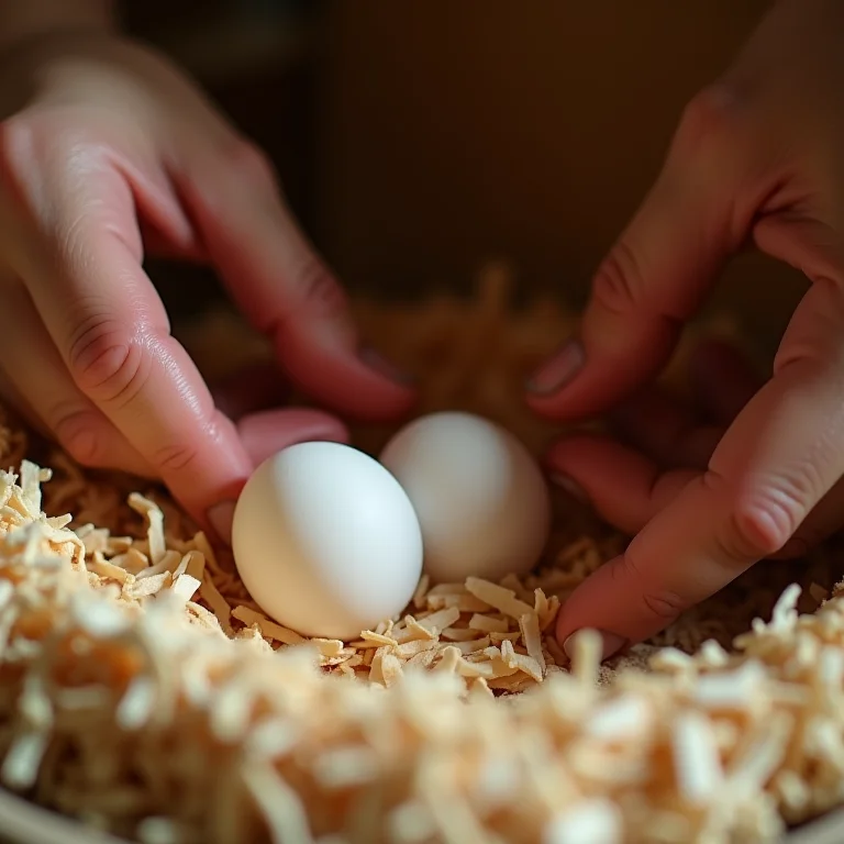 Preparando ninho para ovos de calopsita