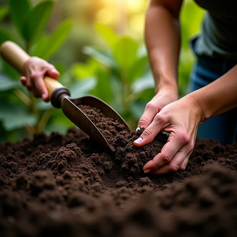 Preparando o solo para o plantio de figueiras