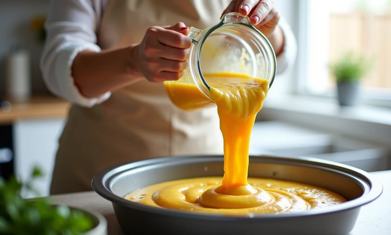 Preparo do bolo de milho fofinho no liquidificador.