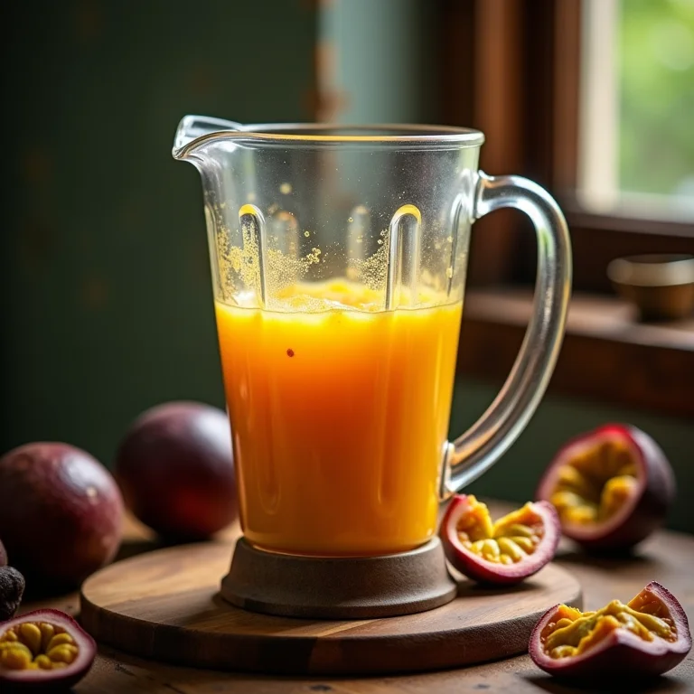 Preparo do pudim de maracujá no liquidificador