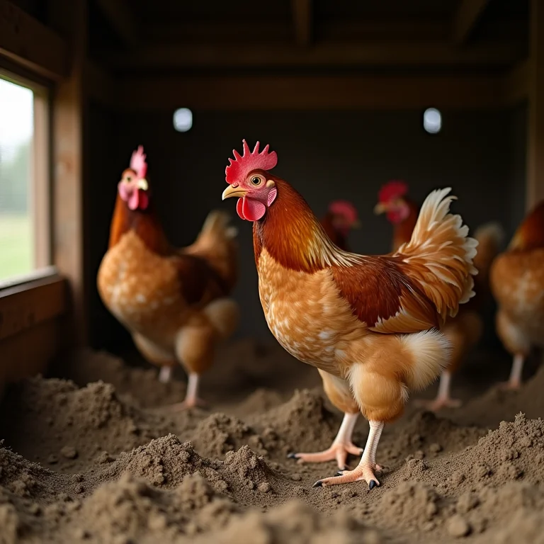 Prevenção contra piolhos em galinhas