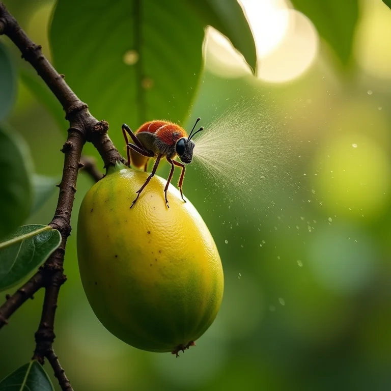 Proteção contra pragas e doenças em pitangueiras