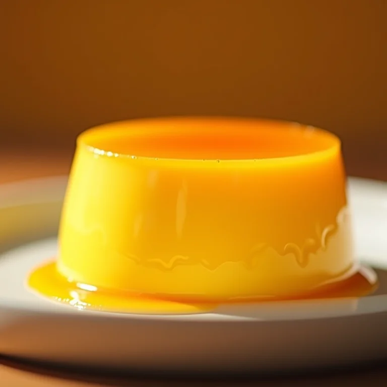 Pudim de laranja cremoso sem furinhos