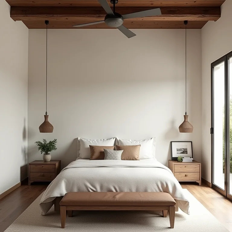 Quarto de hóspedes sem toques pessoais