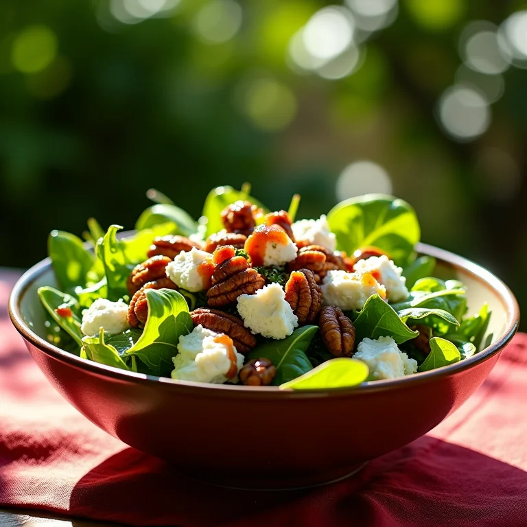 Salada com geleia de pimenta