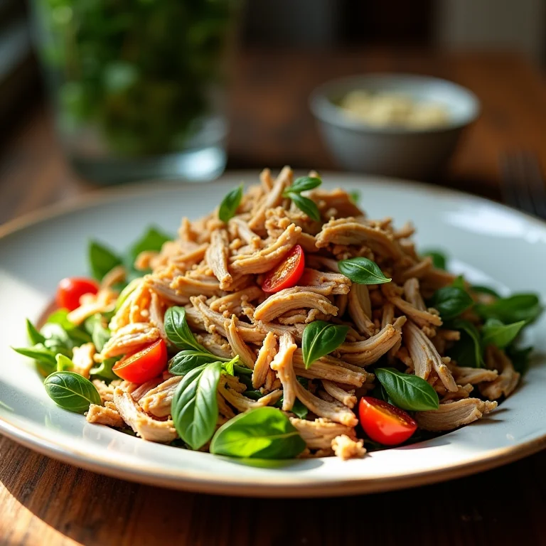 Salada de Jiló com Frango Desfiado: Uma Refeição Completa