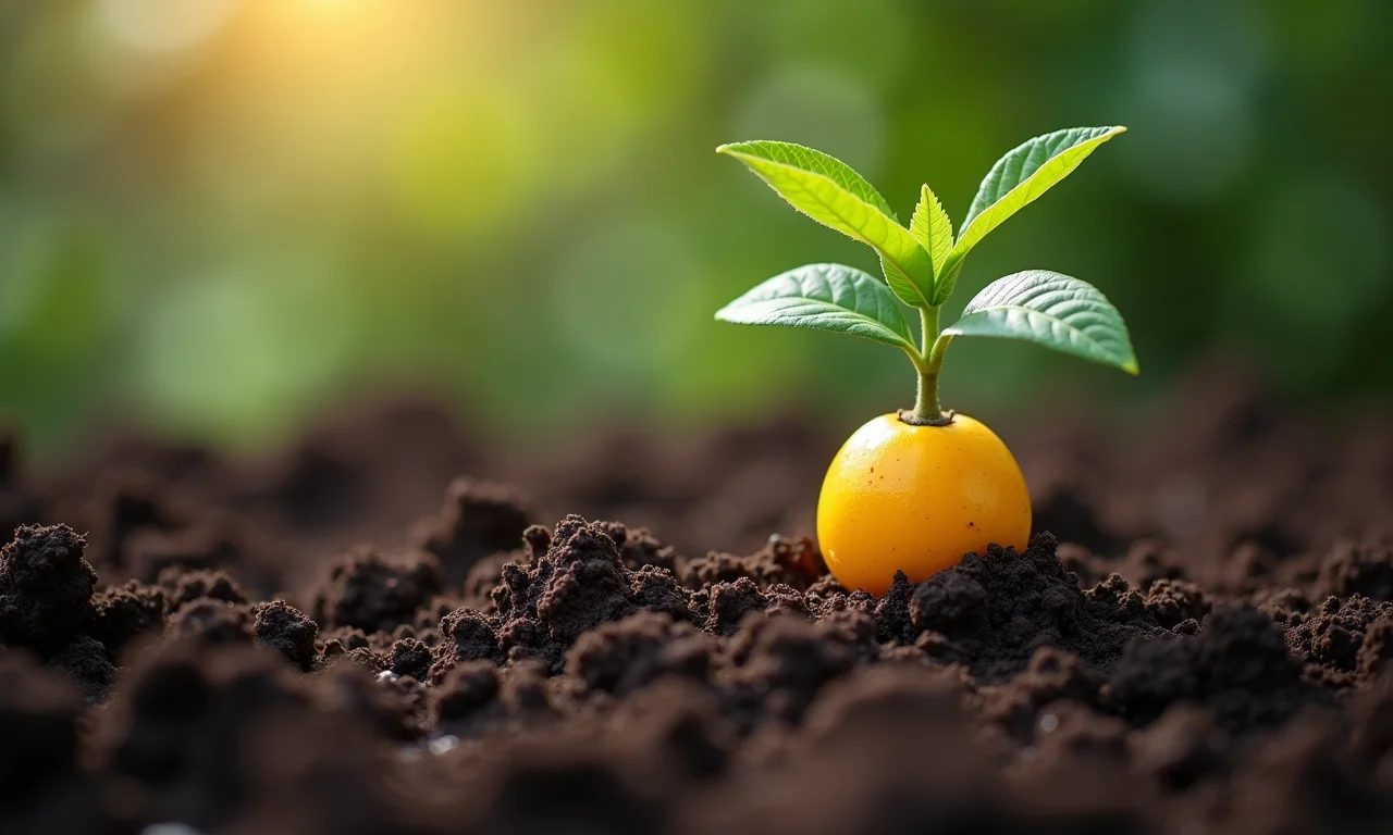 Solo ideal para plantar maracujá doce.