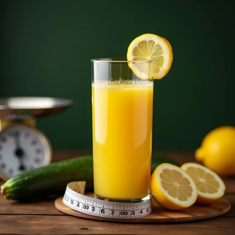 Suco de abobrinha com limão baixo em calorias.