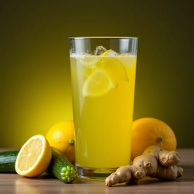 Suco de abobrinha com limão para fortalecer a imunidade.