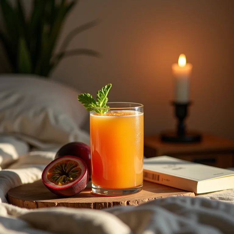Suco de maracujá com couve para uma noite de sono tranquila