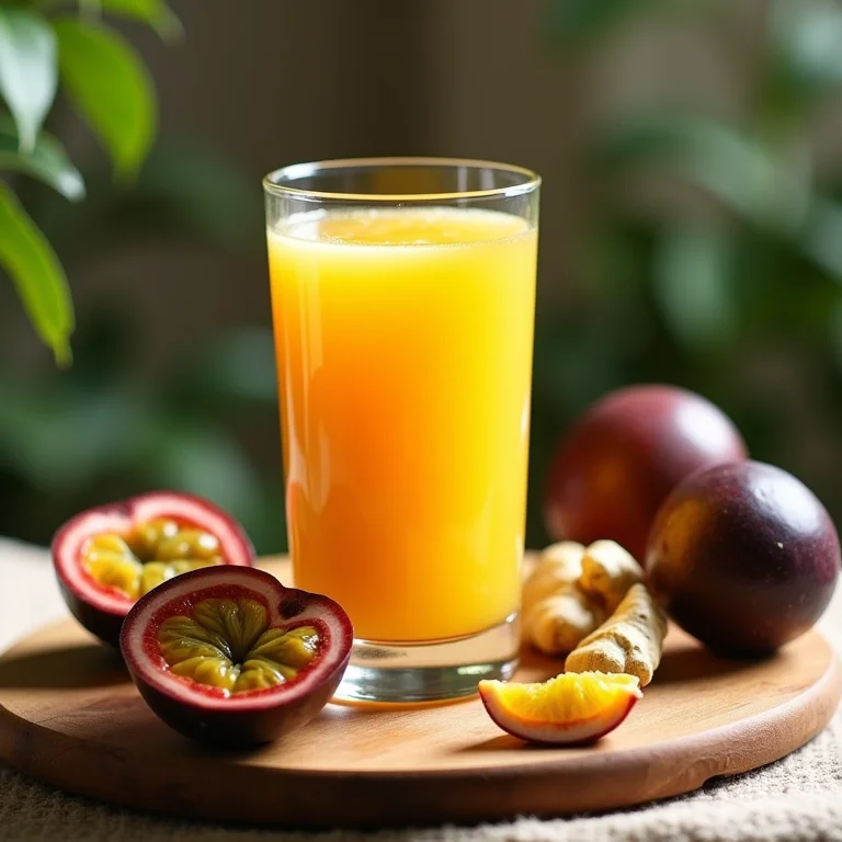 Suco de maracujá, couve e gengibre: sabor e saúde!