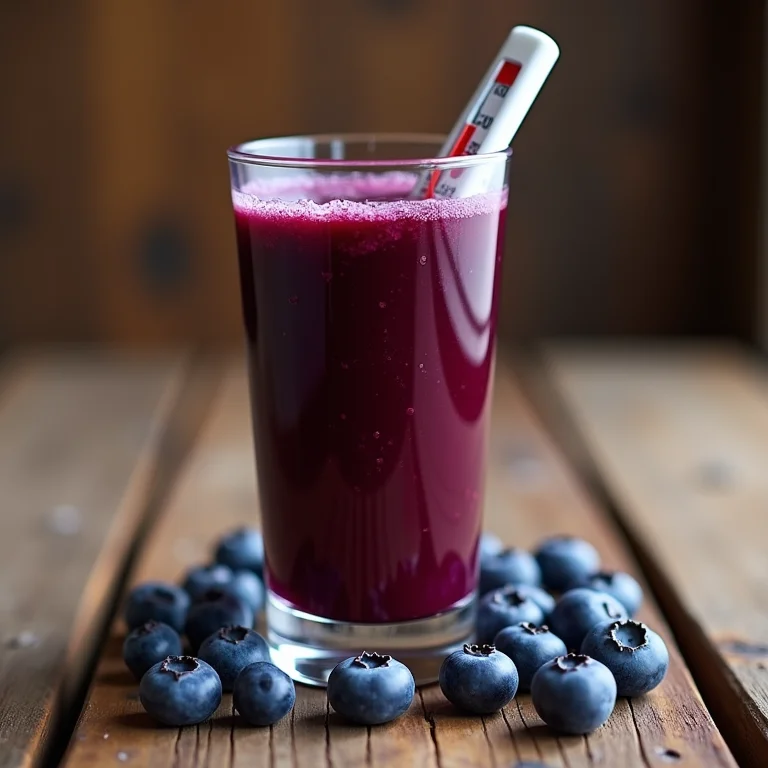 Suco de mirtilo para controle do açúcar no sangue