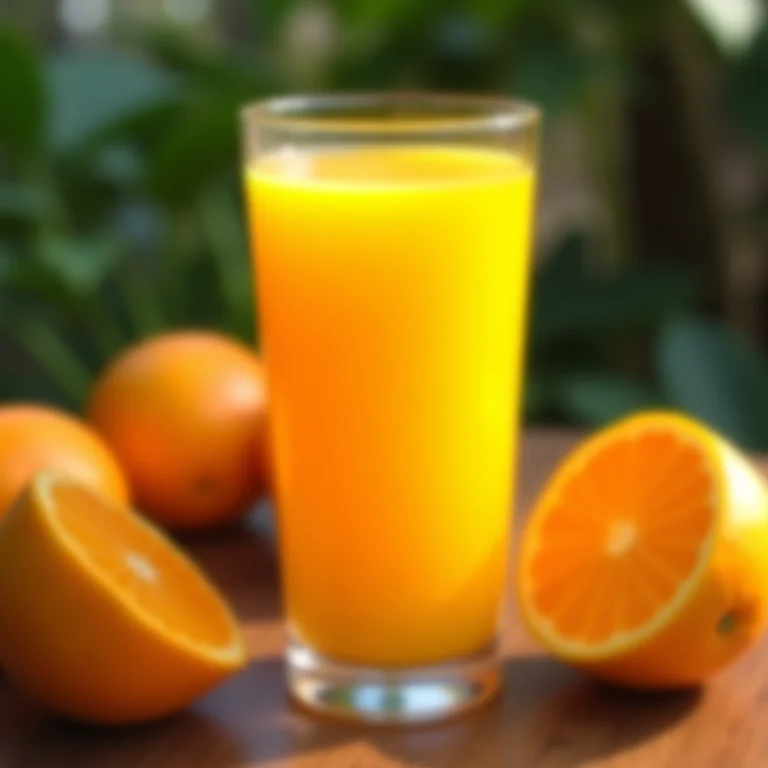 Suco de pitanga com laranja para imunidade