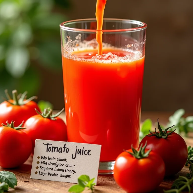 Suco de tomate e seus benefícios para a saúde