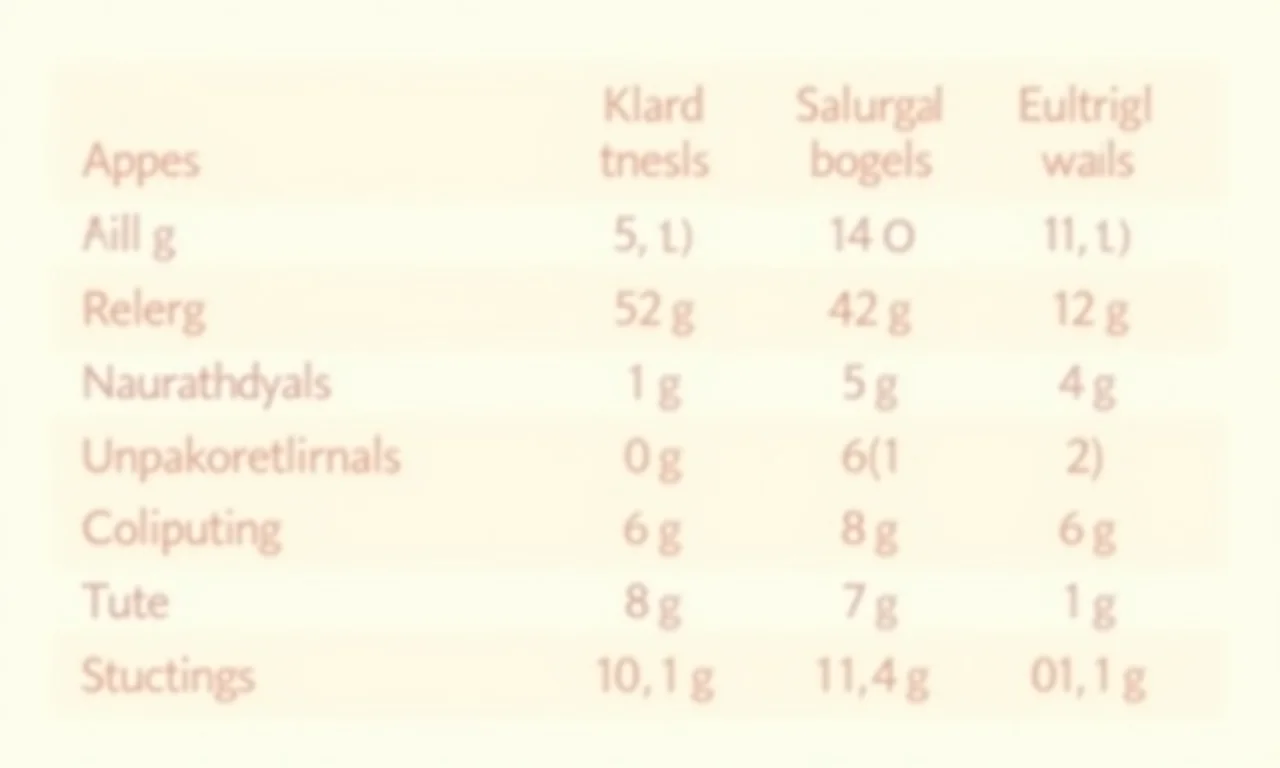 Tabela nutricional do doce de laranja.