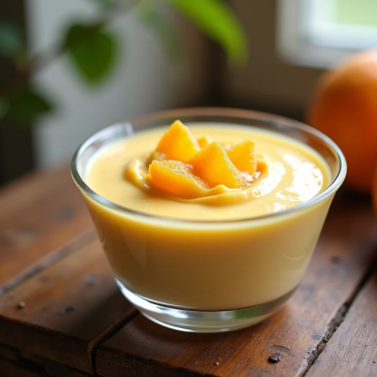 Textura cremosa da mousse de maracujá