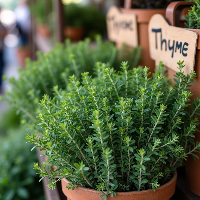 Tomilho de qualidade à venda no mercado local