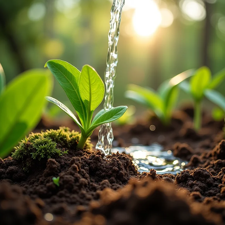 Turfa aumentando retenção de água no solo