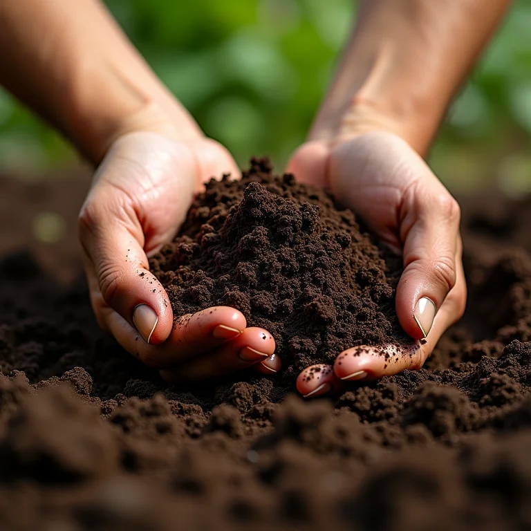 Turfa melhorando aeração do solo
