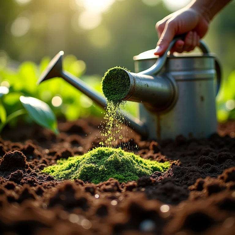 Turfa sendo adicionada ao solo para aumentar a retenção de água.