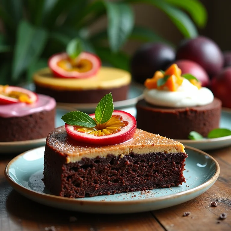 Variações do bolo de maracujá com chocolate