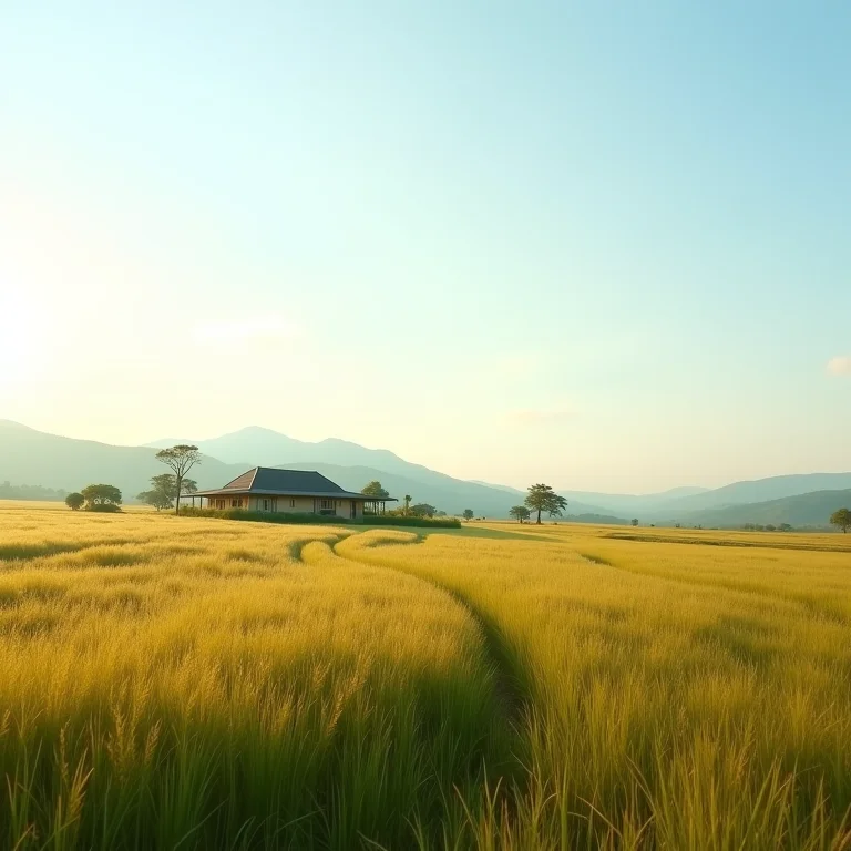 Vasto campo ideal para cão de guarda