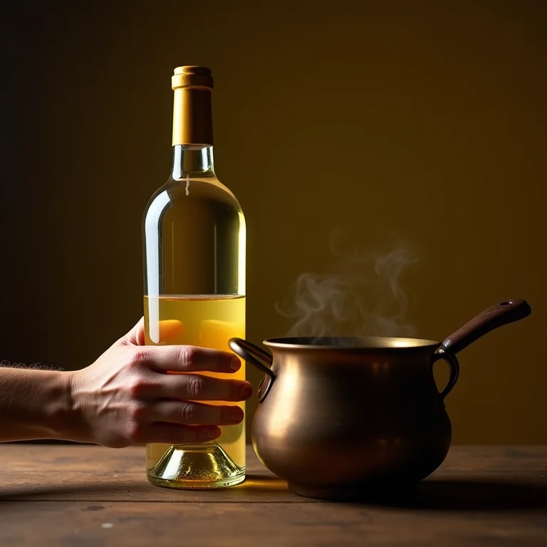 Vinho branco como alternativa para o vinho quente.