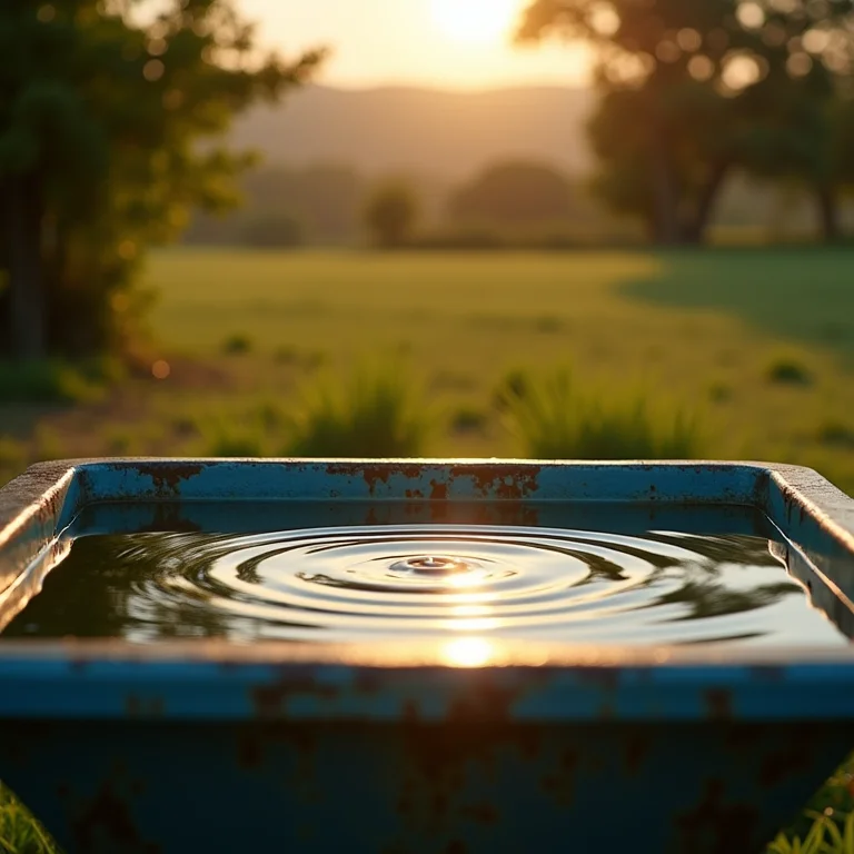 Água limpa e fresca para hidratação de porcos