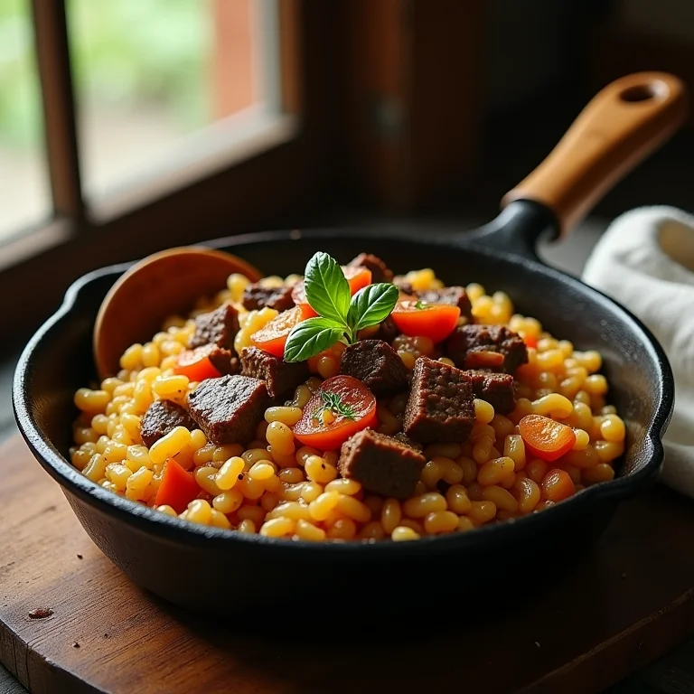Arroz de carreteiro, um prato tradicional do sul do Brasil
