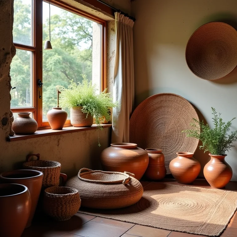 Artesanato e arte popular em decoração