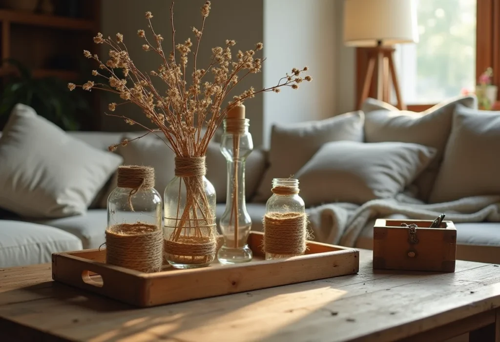 Artesanato rústico DIY para decoração de casa