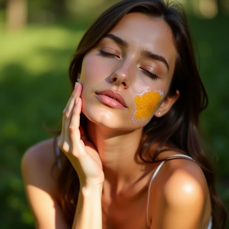 Bálsamo de calêndula aliviando irritação em pele sensível.