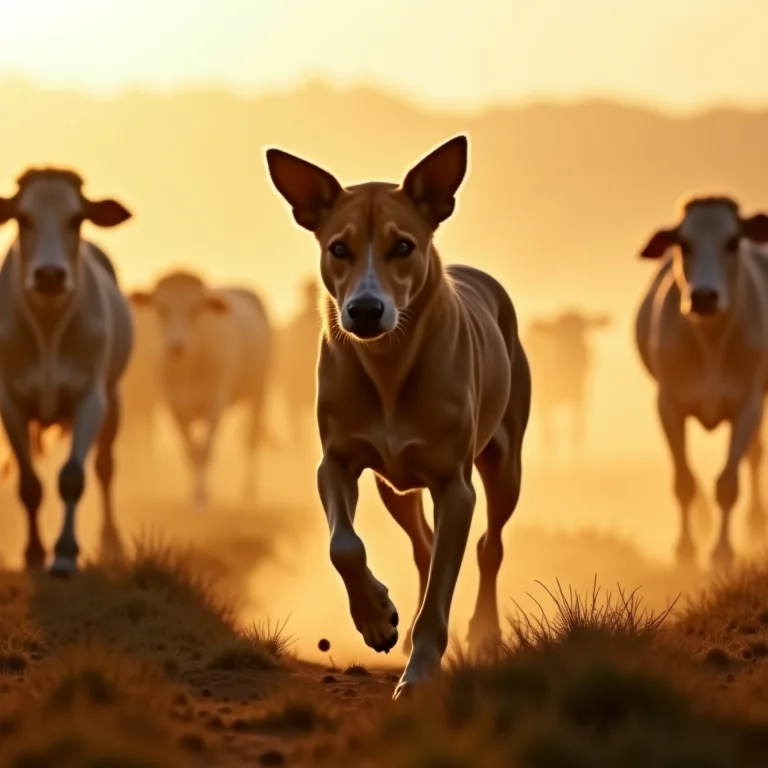 Boiadeiro australiano trabalhando no campo.