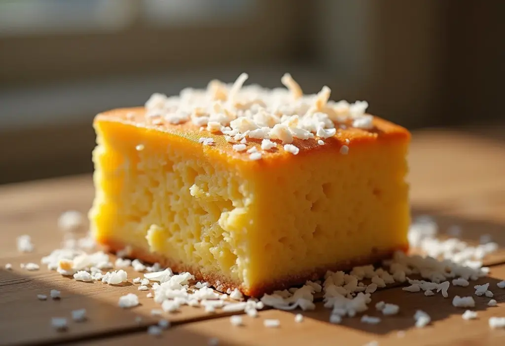 Bolo de milho com coco: O segredo da receita cremosa e irresistível Bolo de milho cremoso com coco