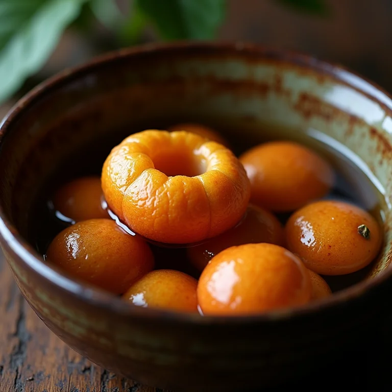Cajus de molho em água para retirar o tanino.