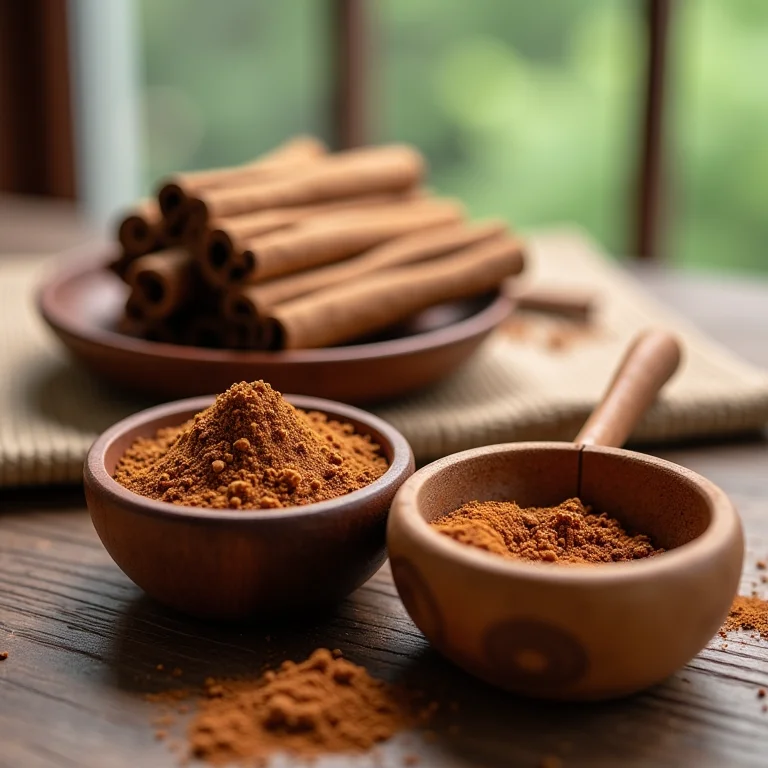 Canela em pau e canela em pó