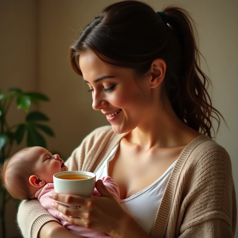 Chá de erva-doce e laranja para amamentação