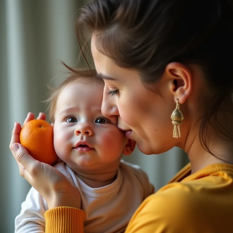 Chá de erva-doce e laranja para cólicas de bebês
