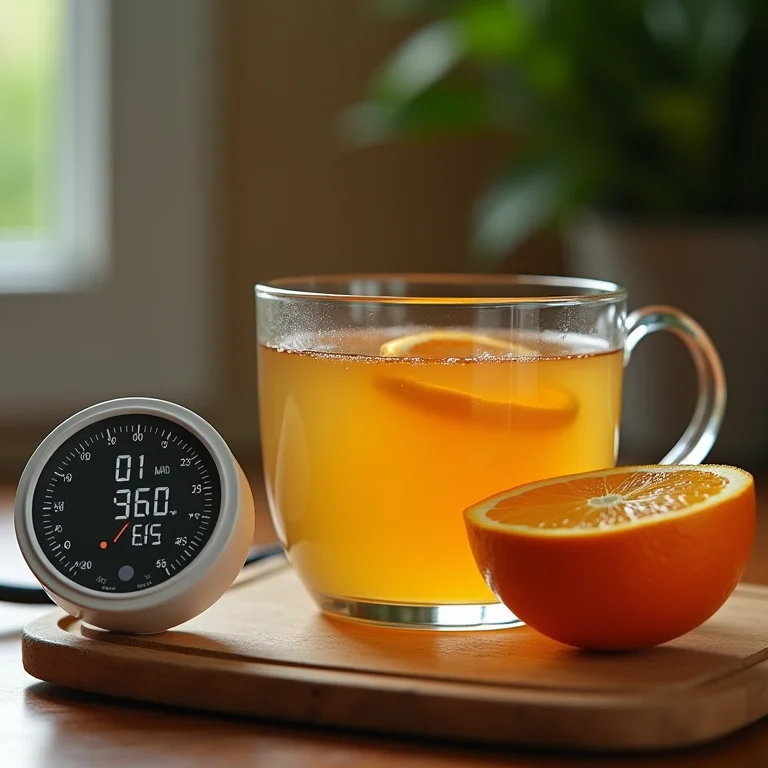 Chá de erva-doce e laranja para pressão arterial