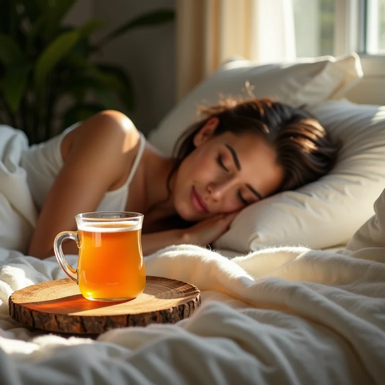 Chá de erva-doce e laranja para relaxamento e sono