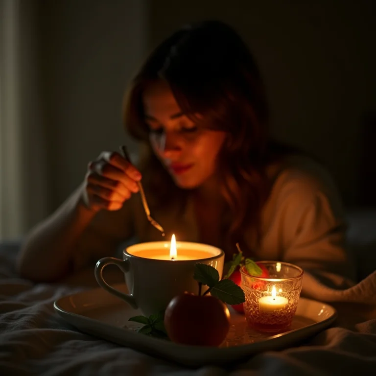 Chá de maçã e hortelã para digestão leve