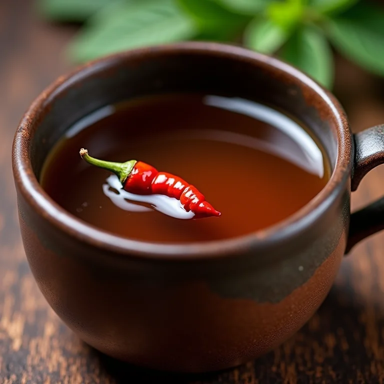 Chá de menta com chocolate e pimenta: toque picante.