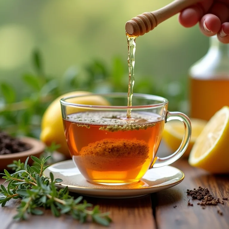 Chá de orégano com mel e limão para combater resfriados