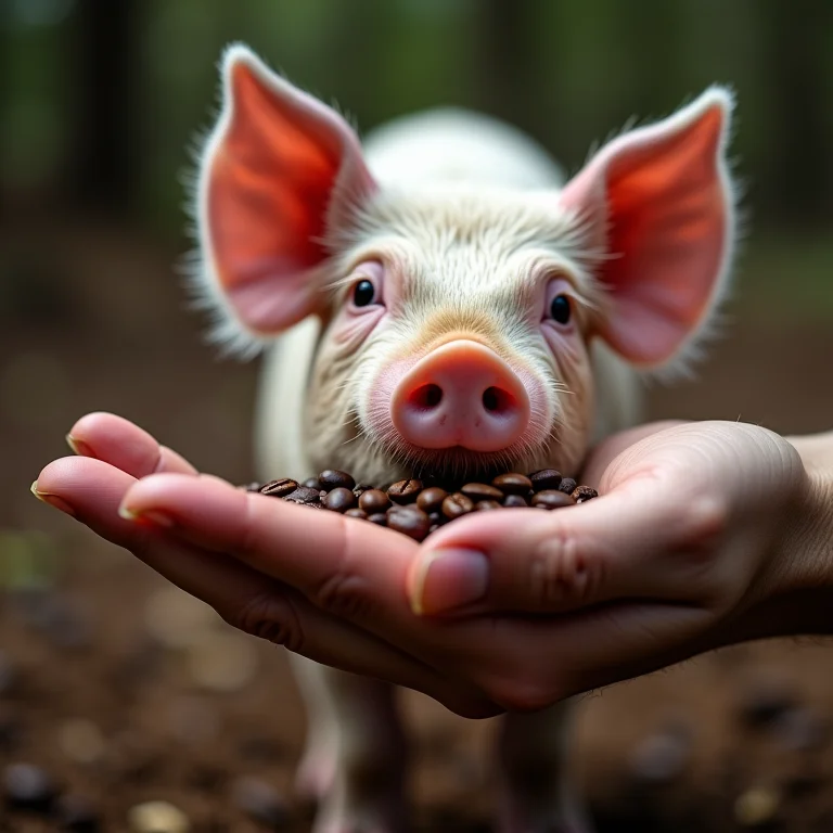 Chocolate, café e outras bebidas com cafeína são tóxicos para porcos.