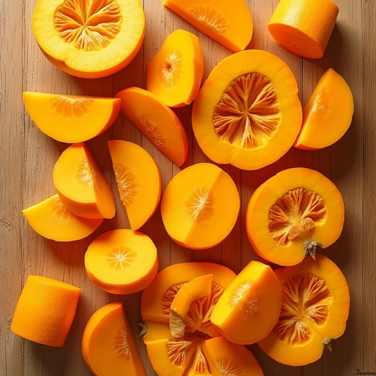 Close-up de abóbora e laranja em uma composição minimalista