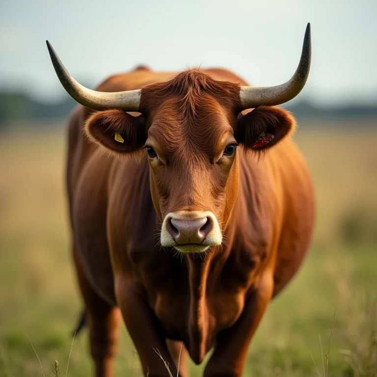 Close-up de um touro Nelore em pasto