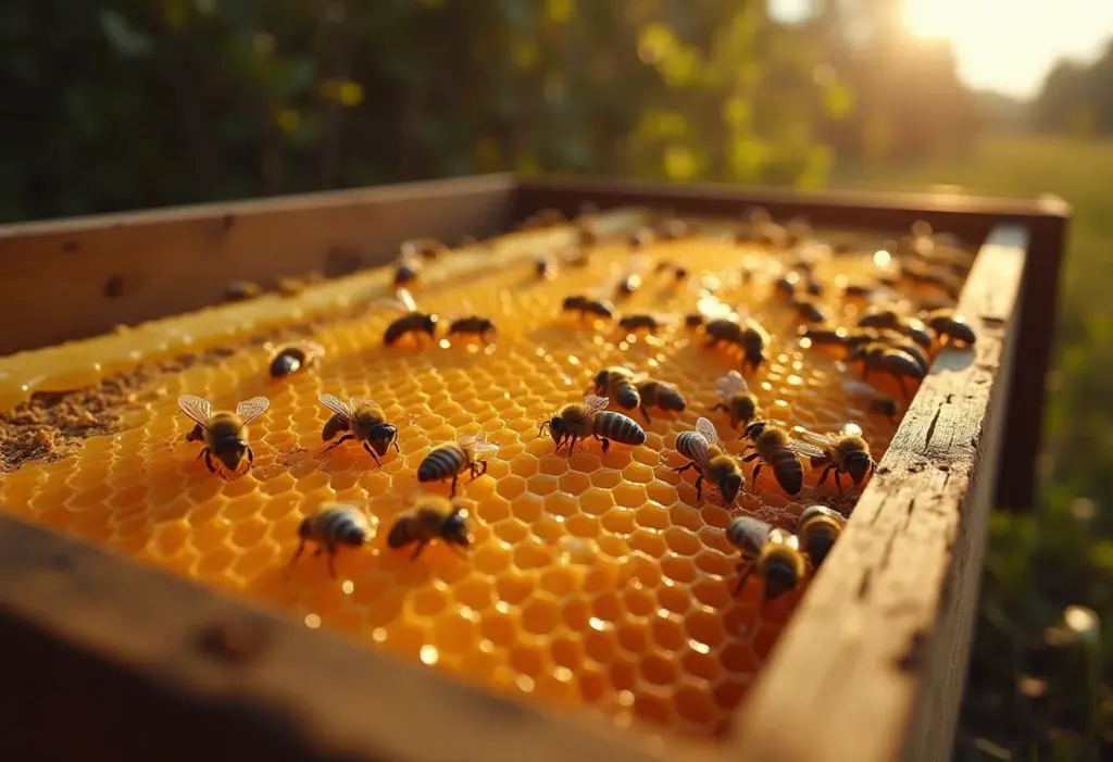 Colmeia de abelhas: O segredo para ter mel infinito em casa Colmeia de abelhas vibrante e saudável
