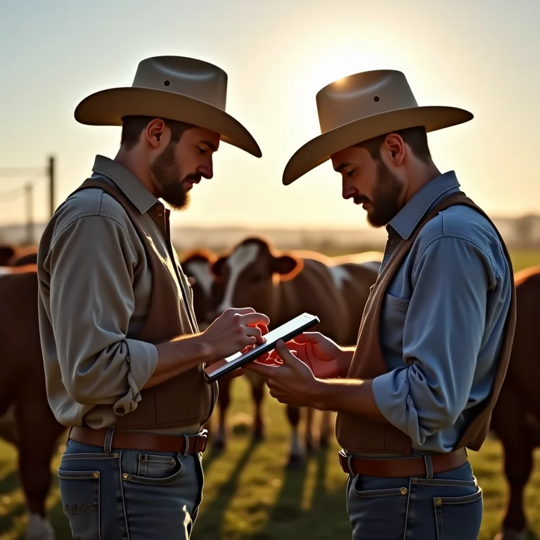 Comparação de preços de gado